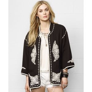 RL Denim & Supply Kimono Sleeve Embroidered Jacket